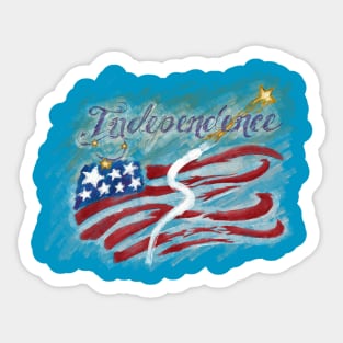 Independence Flag Sticker